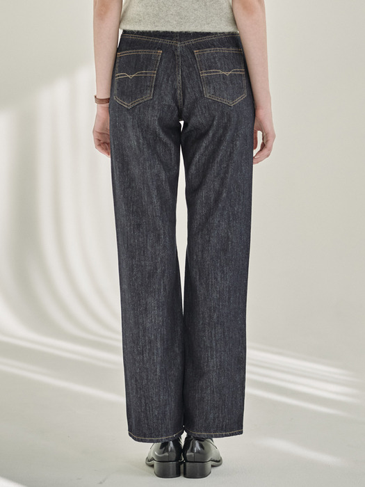 Straight Comfy Denim Pants_Indigo