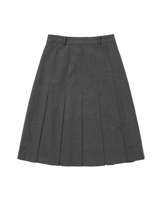 Classic mid skirt (Gray)