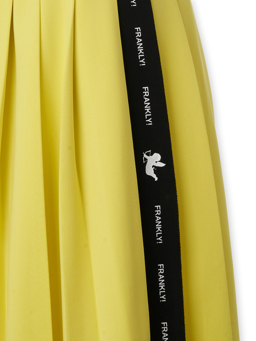 Frankly Angel Point Pleats Skirt - Yellow