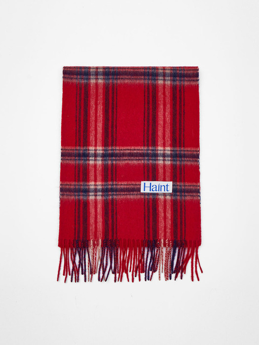 HOLIDAY CHECK MUFFLER_2COLORS_RED