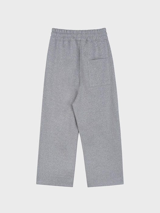 NAPPING HEAVY WIDE TUCK SWEAT PANTS_GREY
