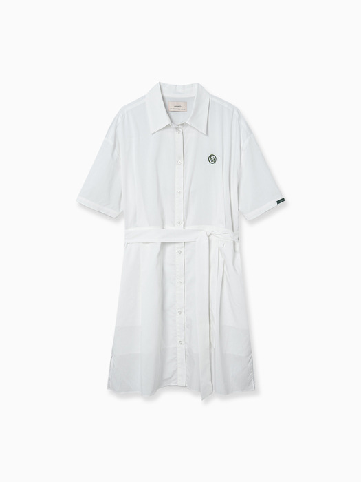 Ravie Shirt Summer Dress (White)