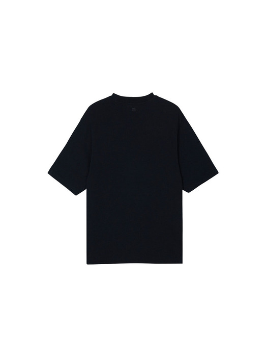 아미 공용 스몰 하트 로고 박시 핏 티셔츠 블랙 BFUTS005-726-001
