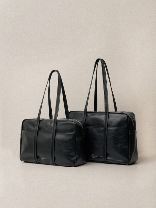 LEATHER BOSTON BAG_5colors (M/L)