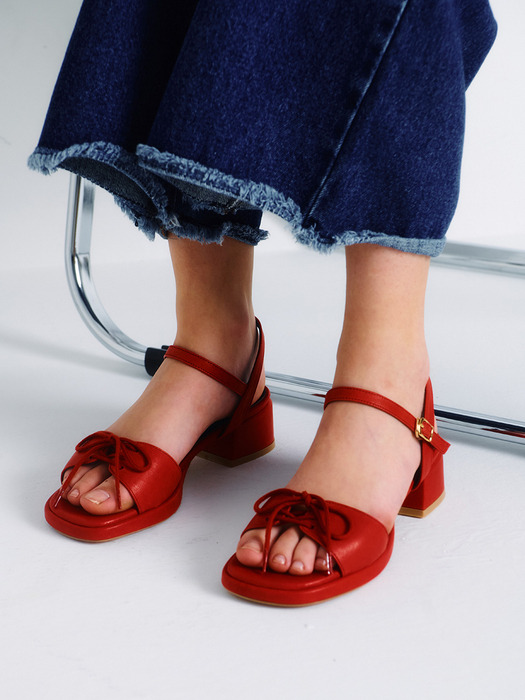 OPEN-TOE Laced-up Platform Sandals_3 Colors