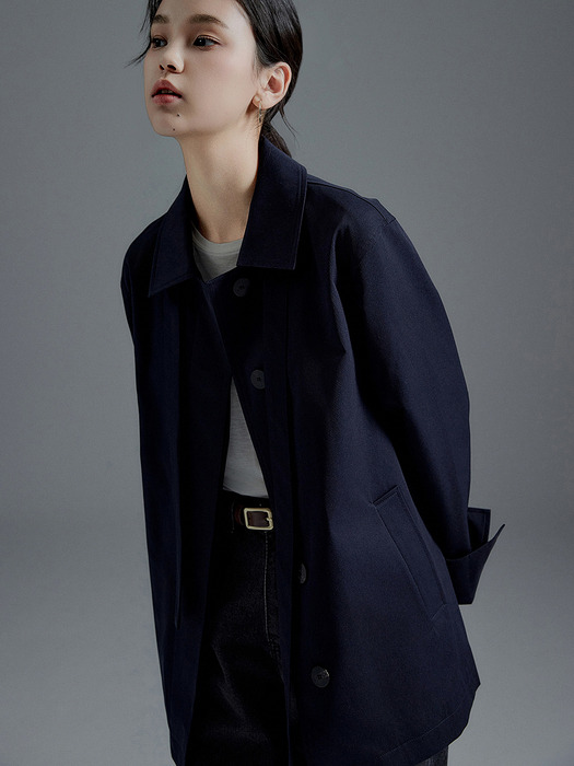 Lowell half trench coat