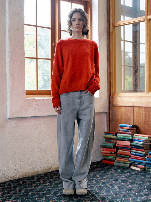 Curved Line Denim Pants VC2478DN702M