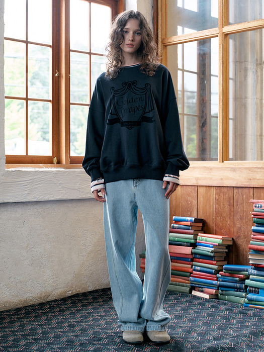 Curved Line Denim Pants VC2478DN702M