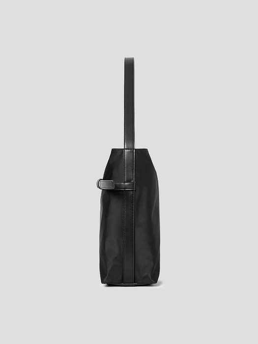 Nylon Belted Big Hobo Bag  Black (KE51D3M035)