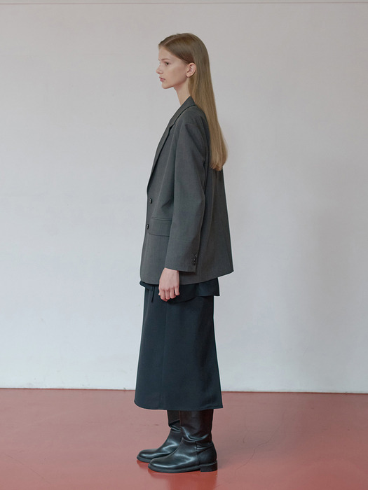 25FN relax-fit basic jacket [CHA]