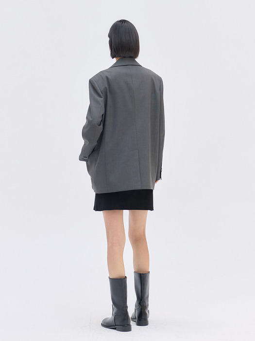 25SN relax-fit basic jacket [CHA]