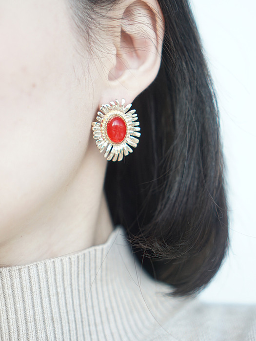 cactus flower earrings