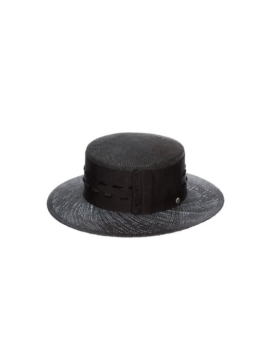 Flat top hat-Black