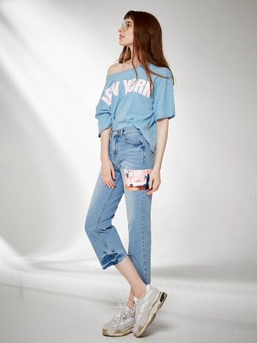 Light Blue Wide Denim Pants