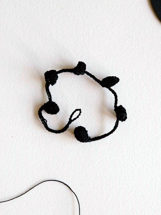 Natural Flow Knit Bracelet (Black)
