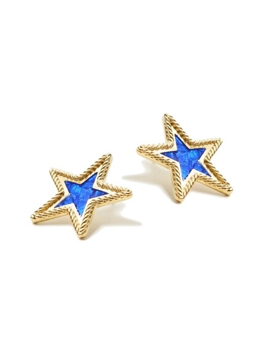 Blue star Earrings 블루 별 귀걸이