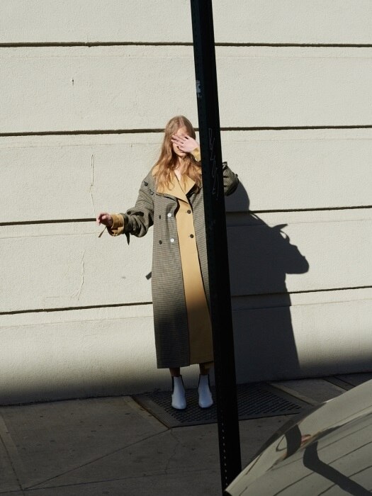 Button Trench Coat(Beige) 