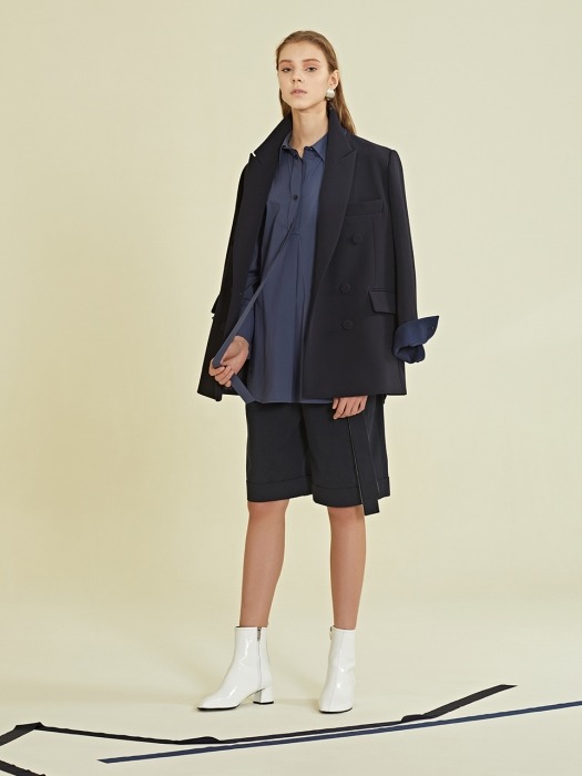 Peaked Lapel Double Jacket