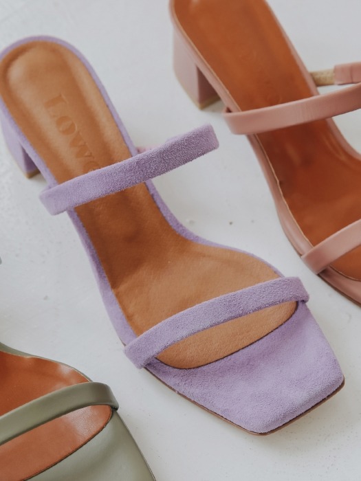 Simple Strap Sandals_Lavender (4cm, 6cm)