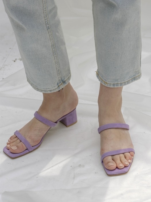 Simple Strap Sandals_Lavender (4cm, 6cm)