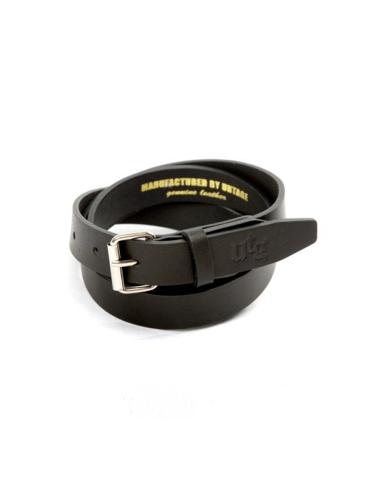 UTA-FM06 simple leather belt[black(WOMAN)]