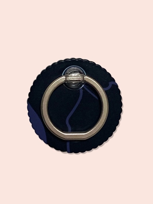 Kitty in the mirror - navy smart ring