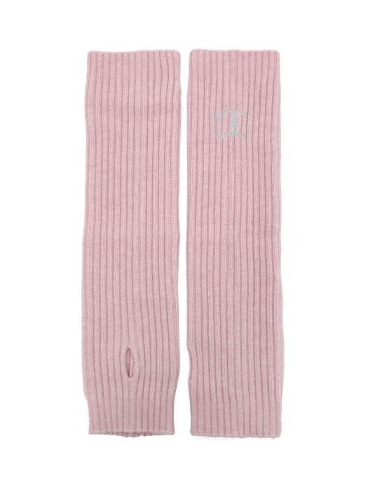 EMBROIDERY CASHMERE HAND-WARMER_PINK