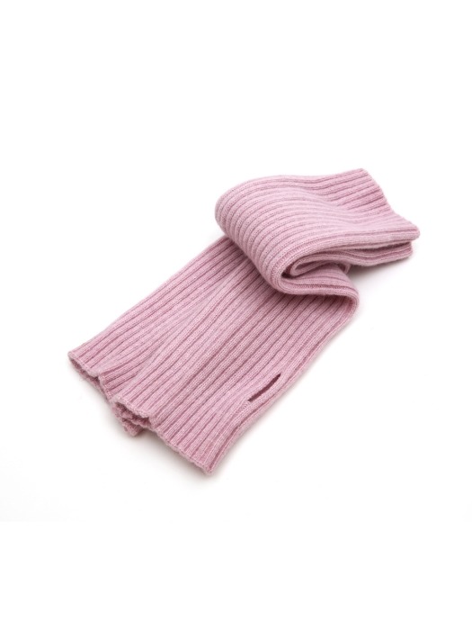 EMBROIDERY CASHMERE HAND-WARMER_PINK