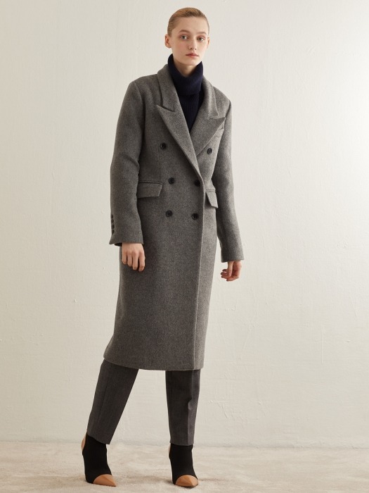 WOOL DOUBLE BREASTED COAT_GREY