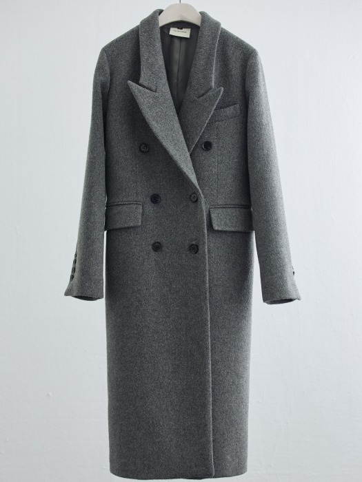 WOOL DOUBLE BREASTED COAT_GREY