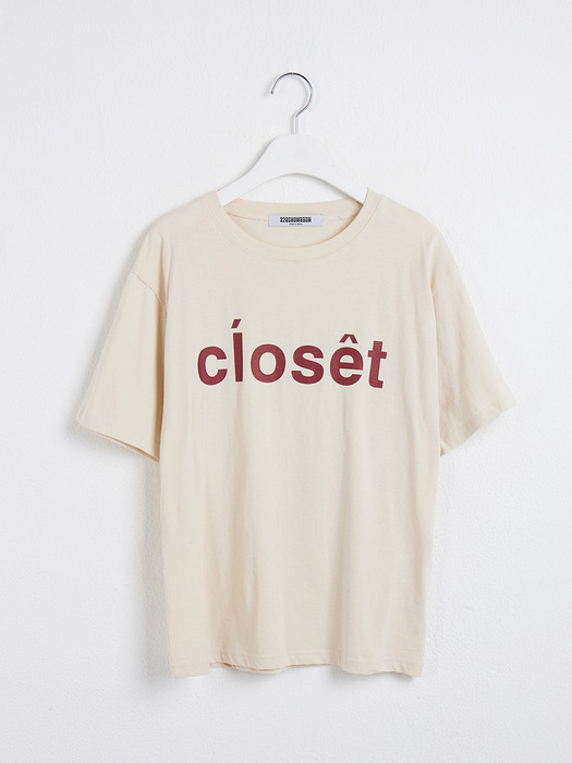 Closet Short Sleeve Tshirts Light Beige
