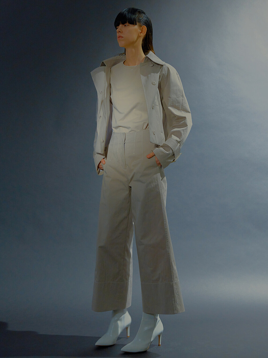 WIDE TROUSERS (GRAY)