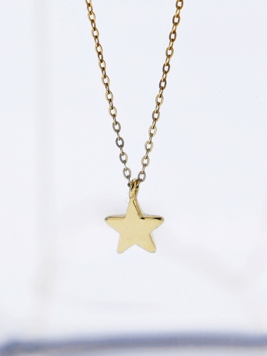 Simple star 14K gold Necklace 14k 별 체인 목걸이