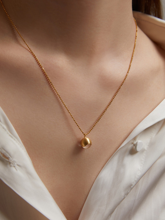 Water-ball Thin Necklace