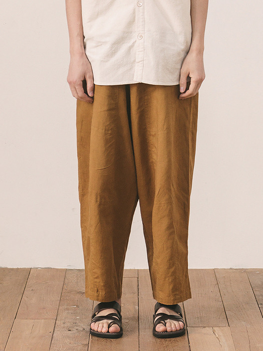 Linen Wide Pants / CAMEL