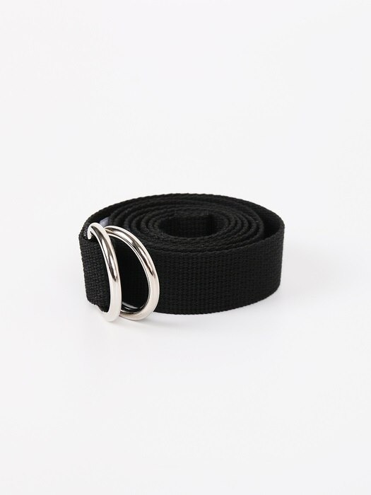 001 Double Ring Belt, Black