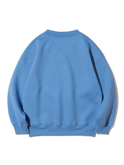 Rose V Neck Sweatshirt [BLUE]