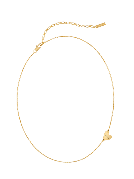 [14k gold filled] Customizing heart coin choker necklace_NZ1084