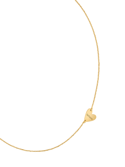 [14k gold filled] Customizing heart coin choker necklace_NZ1084