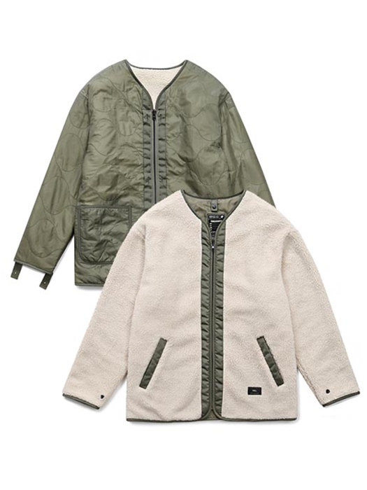 Reversible Quilted Jacket (Olive Drab)