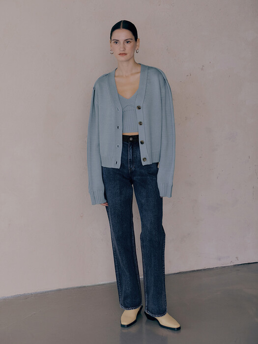 Outline Wool Knit SET_Baby Blue