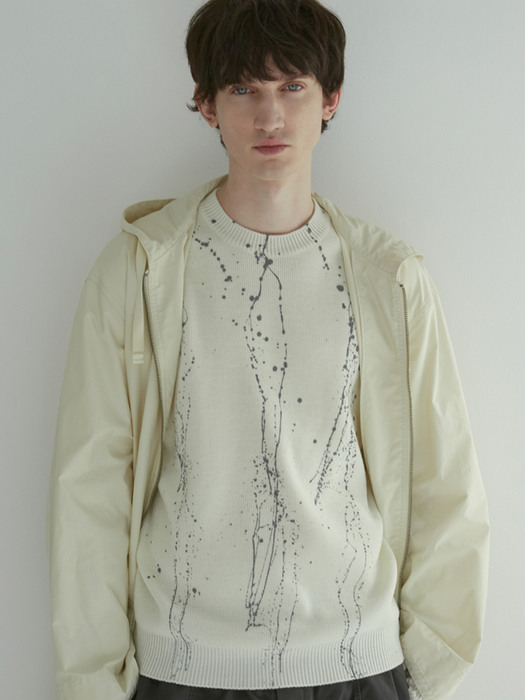 Hand Painting Sweater (Ivory)