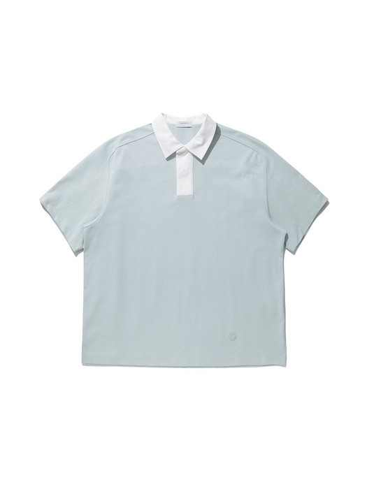 over-fit collar short sleeve t-shirt_CWTAM21513MIX