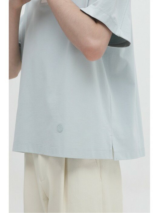 over-fit collar short sleeve t-shirt_CWTAM21513MIX