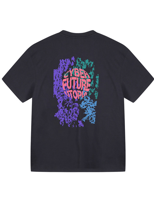 cyber future utopia t-shirt_chacoal navy
