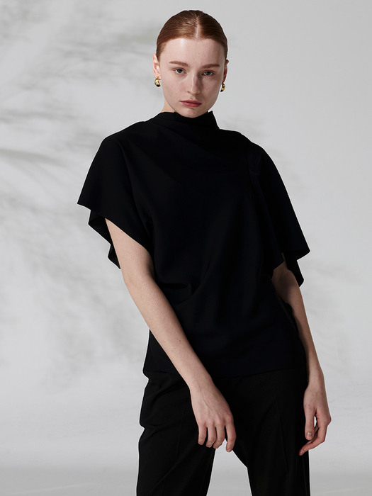 ONOF bias blouse (black)