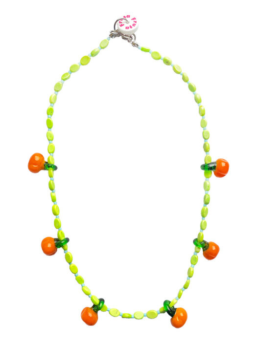 i love persimmon necklace 