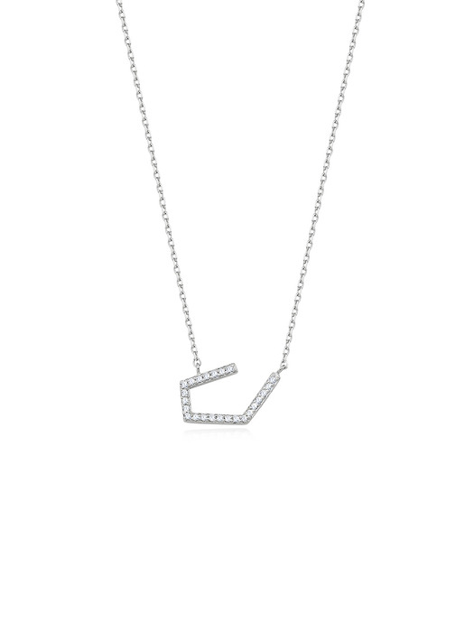 [Silver] Maum gyeolⅡ Mini Necklace CZ n028
