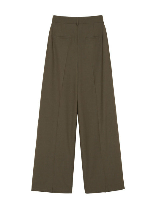 Wide-leg Wool-blend Pants in Brown VW1AL110-93
