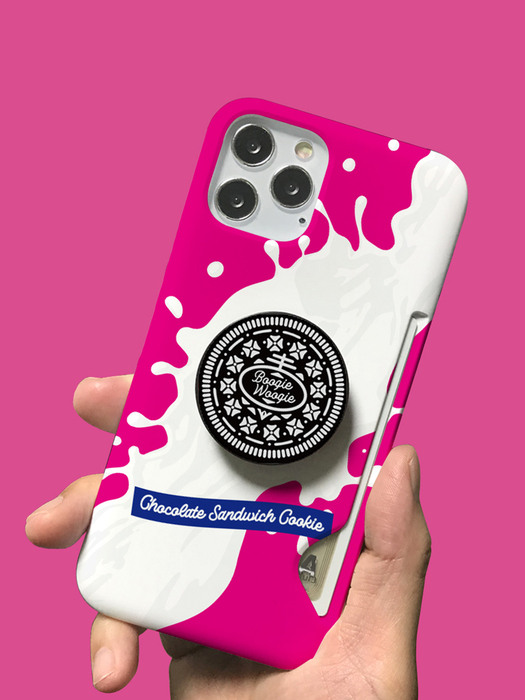 부기우기 슬림카드 케이스 - 쿠키 핑크(Cookie Pink)
